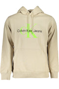 CALVIN KLEIN MEN'S BEIGE ZIPLESS SWEATSHIRT