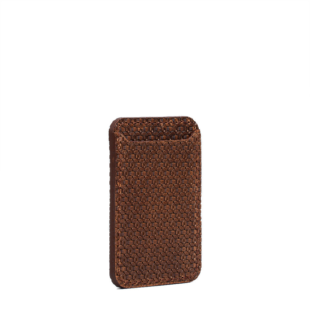Leather Wallet compatible with MagSafe - Geometric Net